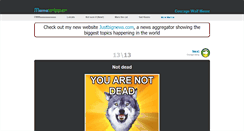 Desktop Screenshot of couragewolf.memetripper.com