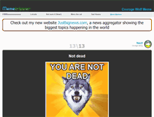 Tablet Screenshot of couragewolf.memetripper.com